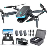 AUOSHI 2 Axis Gimbal Drone with 4K EIS Camera, 65-Min Flight Time Follow Me Drone