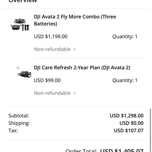 DJI Avata 2 Fly More Combo (three batteries)