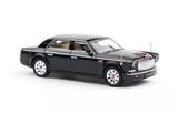 Black 1:64 Hongqi L5 diecast sedan model, metal car