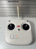 DJI Phantom drone controller remote with dual joysticks and front buttons, white case