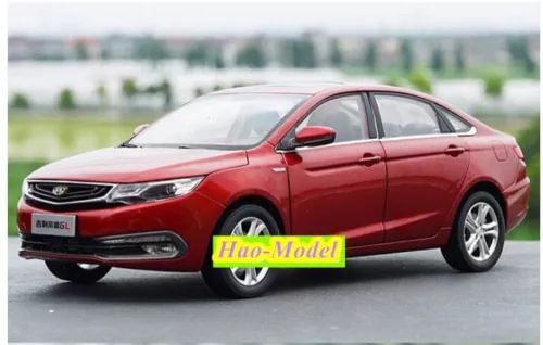 GEELY GL 1:18 red diecast alloy car model, metal hobby ornament