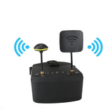 FPV receiver module with two antennas and compact base