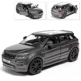 Range Rover EVOQUE Metal Model Diecast Car, Collectible Toy, Model, Silver 1/36 Toy