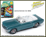 Johnny Lightning 1/64th Scale Diecast Car '64 Ford Mustang Convertible JLCG020A Toy