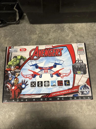 Marvel Avengers Captain America Skyhero Micro RC Drone 4.5-Channel 2.4GHz New Drone