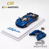 CM MODEL 1:64 Pagani Utopia Metallic Blue Diecast Model Car Toy