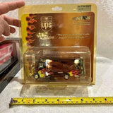 2002 Diecast UPS Package Car with Flame Theme Limited Edition 1:64 Scale NIBWest Chester PA