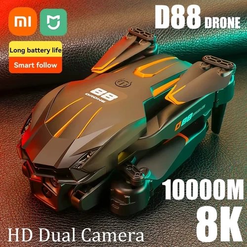 Xiaomi D88 8K professional drone with dual camera, green and dark body