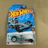 Hot Wheels diecast car, blue and teal, Madfast 1:64 in blister pack