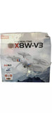 SYMA X8W-V3 FPV real-time drone retail box with drone graphics