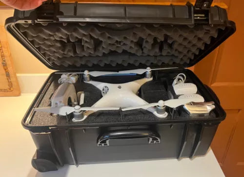 DJI PHANTOM 4 MODEL PH4-5350MAH-15.2V QUAD DRONE?W/ PELICAN HARDSHELL CASE Drone