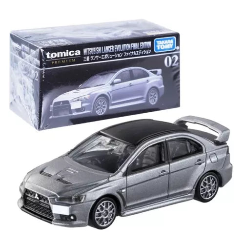 Metal diecast toy car in gray/silver, front 3/4 view with detailed grille and wheels