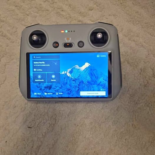 DJI RC gray remote controller with built-in touchscreen display
