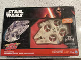 Millennium Falcon Air Hogs drone in retail box with remote controller