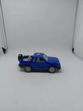 Siku Opel/Vauxhall Frontera blue diecast car, side view, detailed body
