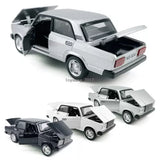 1:32 Lada VAZ Model Car Diecast Toy Cars Metal Vehicle Light Sound Boys Toys Parts