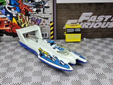 Hot Wheels Hydroplane Diecast Boat Wet & Wild Vintage 1995 Loose White/ Blue Parts