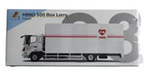 White box lorry diecast truck model with cab and side panel detail