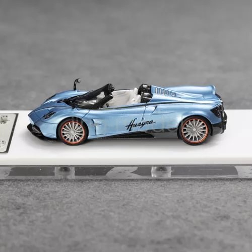 1:64 scale light blue Huayra BC convertible sports diecast car model