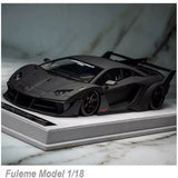 1:18 Lamborghini Aventador diecast model car with dark carbon-style finish