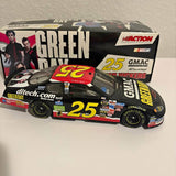 NASCAR diecast stock car model with No. 25 graphics in red, black, and yellow