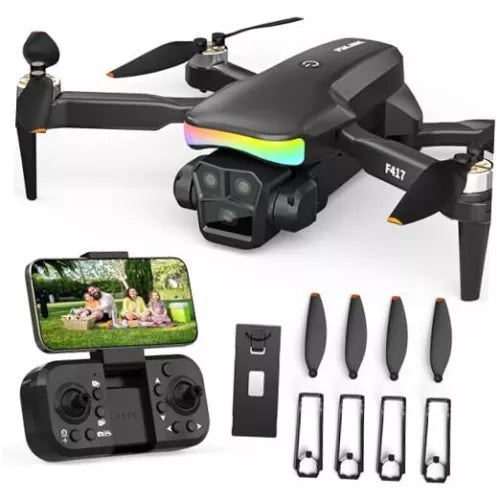 Drone with Camera 1080P for Beginners and Adults,RGB LED Light 90?Electric F417 Drone