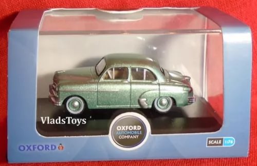 Metallic green Vauxhall Wyvern diecast model car in clear display box