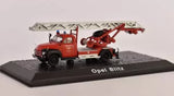 Opel Blitz 1960 Germany Fire Brigade Car Truck Model Red Toy Diecast Atlas 1:72 Parts