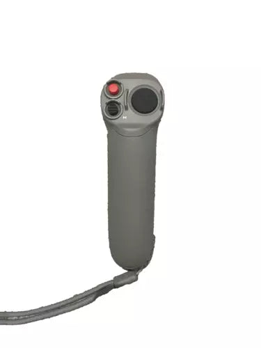 DJI Motion Controller handheld device in gray with red button and black control dials