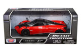 Pagani Huayra Red w/ Black Wheels 1:24 Diecast Model - Motormax 79312CRD Parts