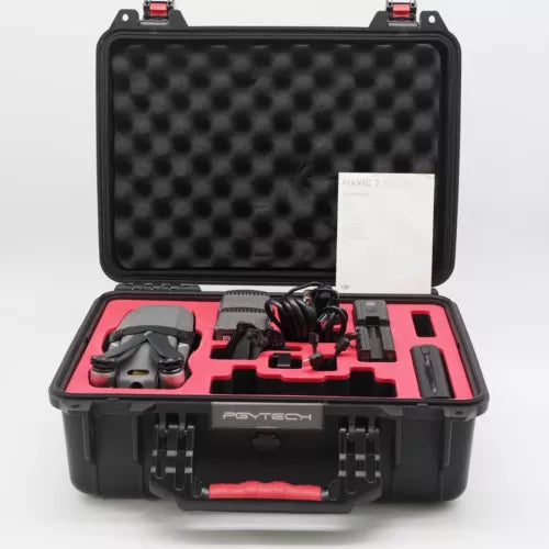 DJI Mavic 2 Zoom drone hard case with foam inserts and parts
