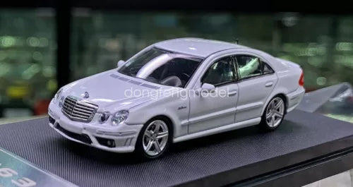 Silver Mercedes sedan diecast car toy, front three-quarter view