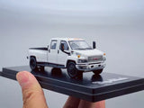 AL GOC 1:64 White Topkick Muscle Pickup Truck Model Diecast Metal Car Toy