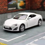 Toyota GR 86 white 1:36 scale diecast sports car model