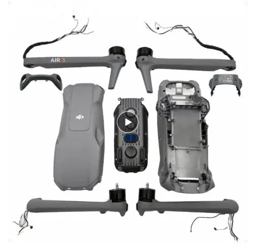 DJI Air 3 drone parts and accessories kit with arms, body, and front module