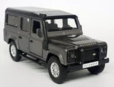 Tayumo grey diecast pull-back & go Defender 110 toy car, open grille front