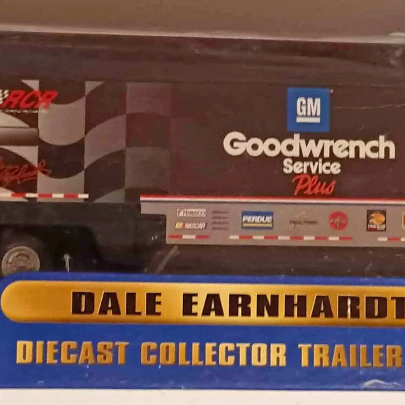 Diecast collector trailer rig with 'Dale Earnhardt' and 'Diecast Collector Trailer' text