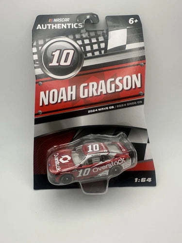 1/64 diecast race car in package, #10 Noah Gragson with red and black graphics