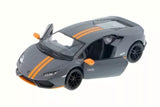 New Kinsmart Lamborghini Huracan LP610-4 AVIO Diecast Model Toy Car 1:36 Grey Toy