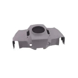 Drone front upper shell service part, gray plastic with circular opening