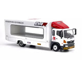 TG UM 1:64 White 500 HINO EVA Ranger Transporter Truck Model Diecast Metal Car Parts