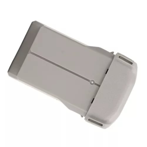 Rechargeable drone battery pack, light gray rectangular with connector ports