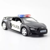 1:36 Audi R8 Police Car Model Diecast Toy Cars Boys Toys Kids Birthday Gifts Toy