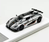 LMLF 1:64 One 1 Super Racing Sports Model Silver Diecast Metal Car Model Gift Parts