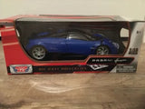 Motormax 1/18 Pagani Huayra Blue Diecast Car Model Parts