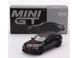BMW M4 CSL BLACK SAPPHIRE 1/64 DIECAST MODEL CAR BY MINI GT MGT00703 Toy