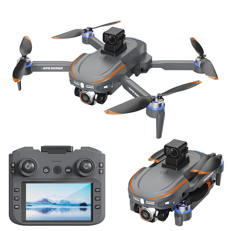 S28 Large Screen GPS Drone Automatic Return HD Dual Camera Four Obstacle Avoidance Remote Control Drone New