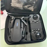 Drone carrying case with controller, propellers, and spare accessories