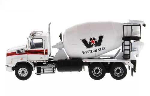 White Western Star cement mixer truck diecast (1/50 scale) with side logo