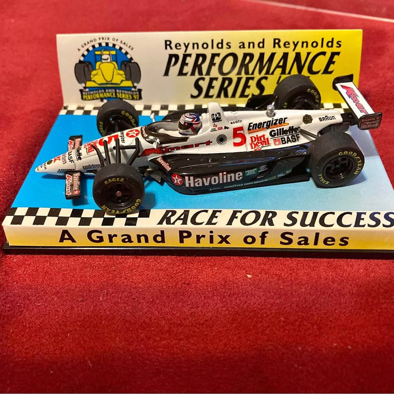 Havoline Formula racing diecast model car with black and white details